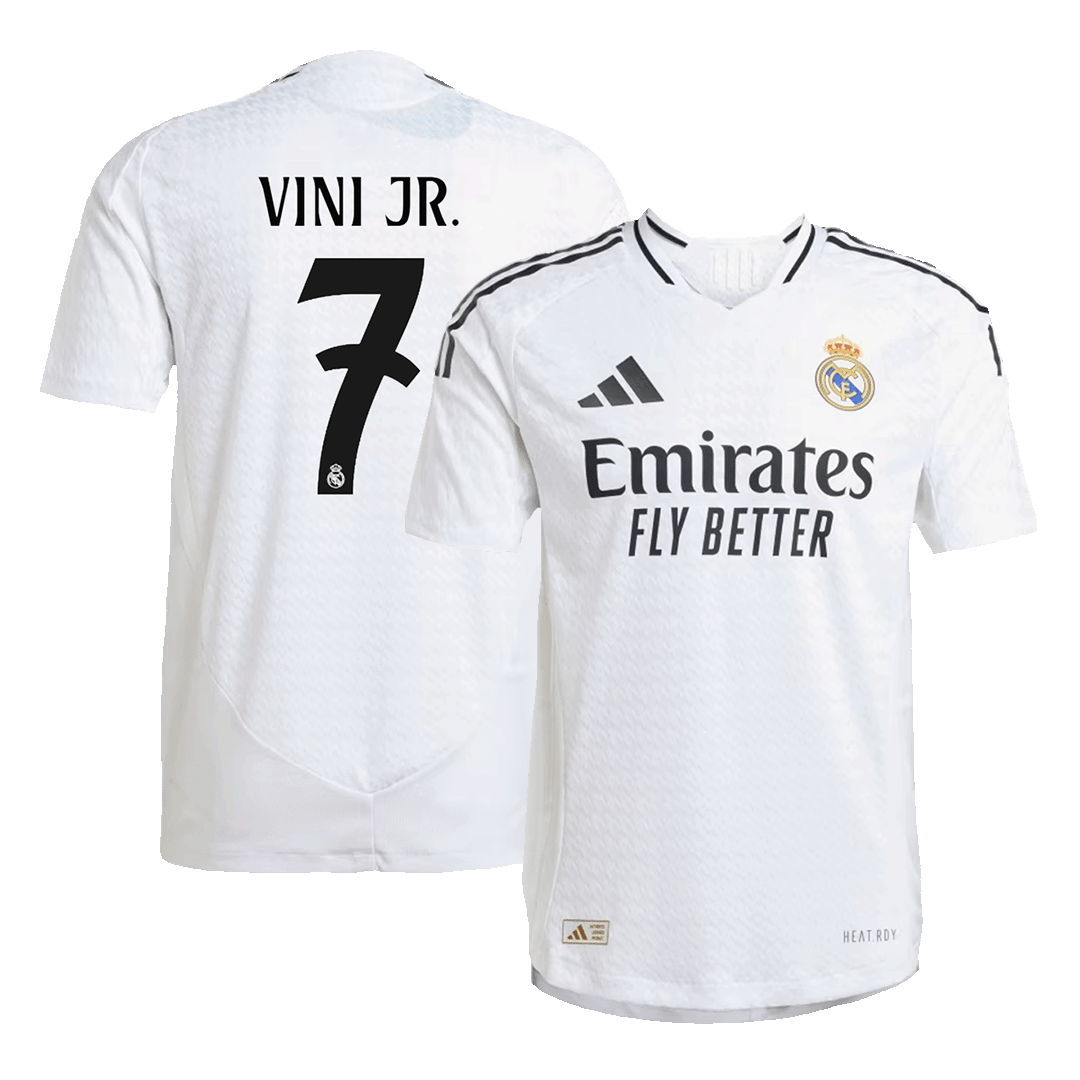 Real Madrid VINI JR. #7 Home Jersey Authentic