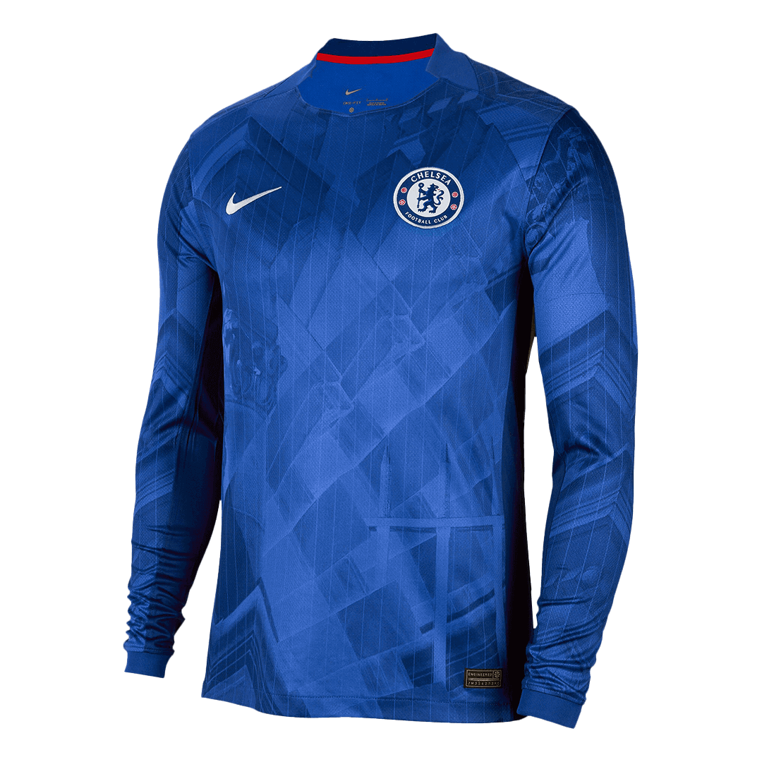Chelsea Home Long Sleeve Soccer Jersey 2025/26 Blue