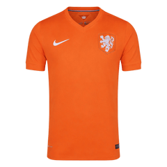Retro Netherlands Home Soccer Jersey World Cup 2014 Orange