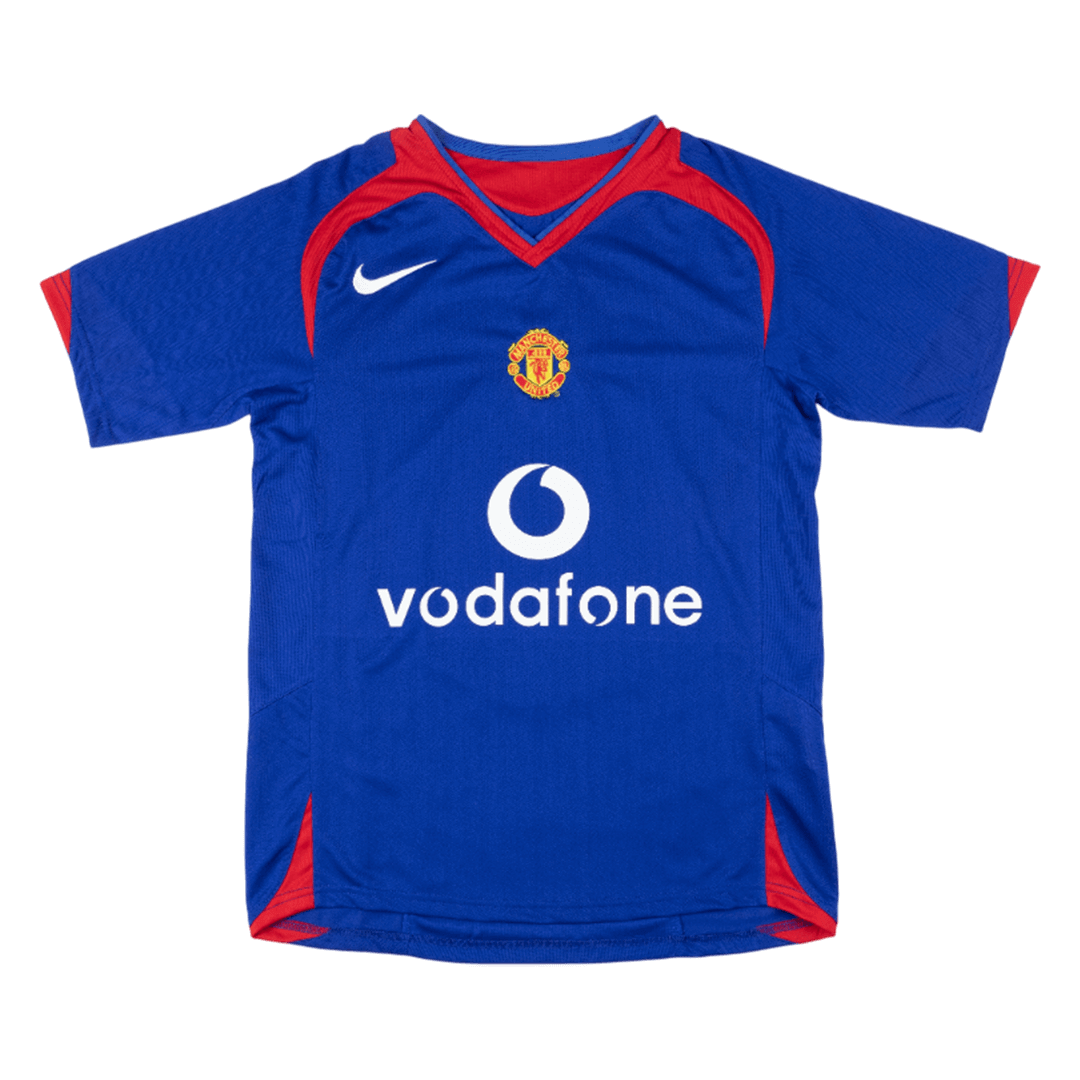 Retro 05/06 Manchester United Away Soccer Jersey Blue