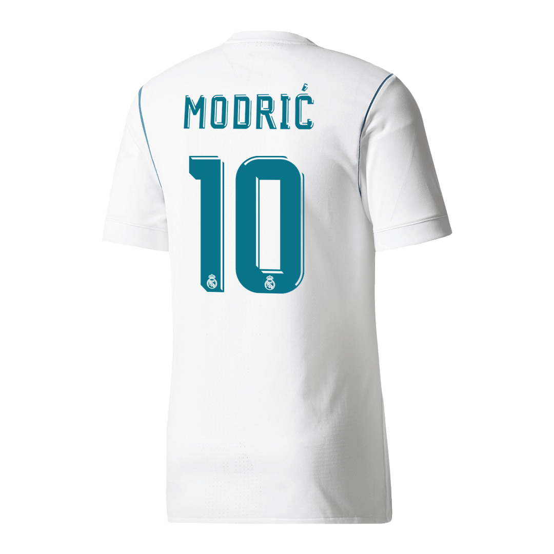 Maillot de football domicile Real Madrid MODRIĆ #10 rétro 2017/18