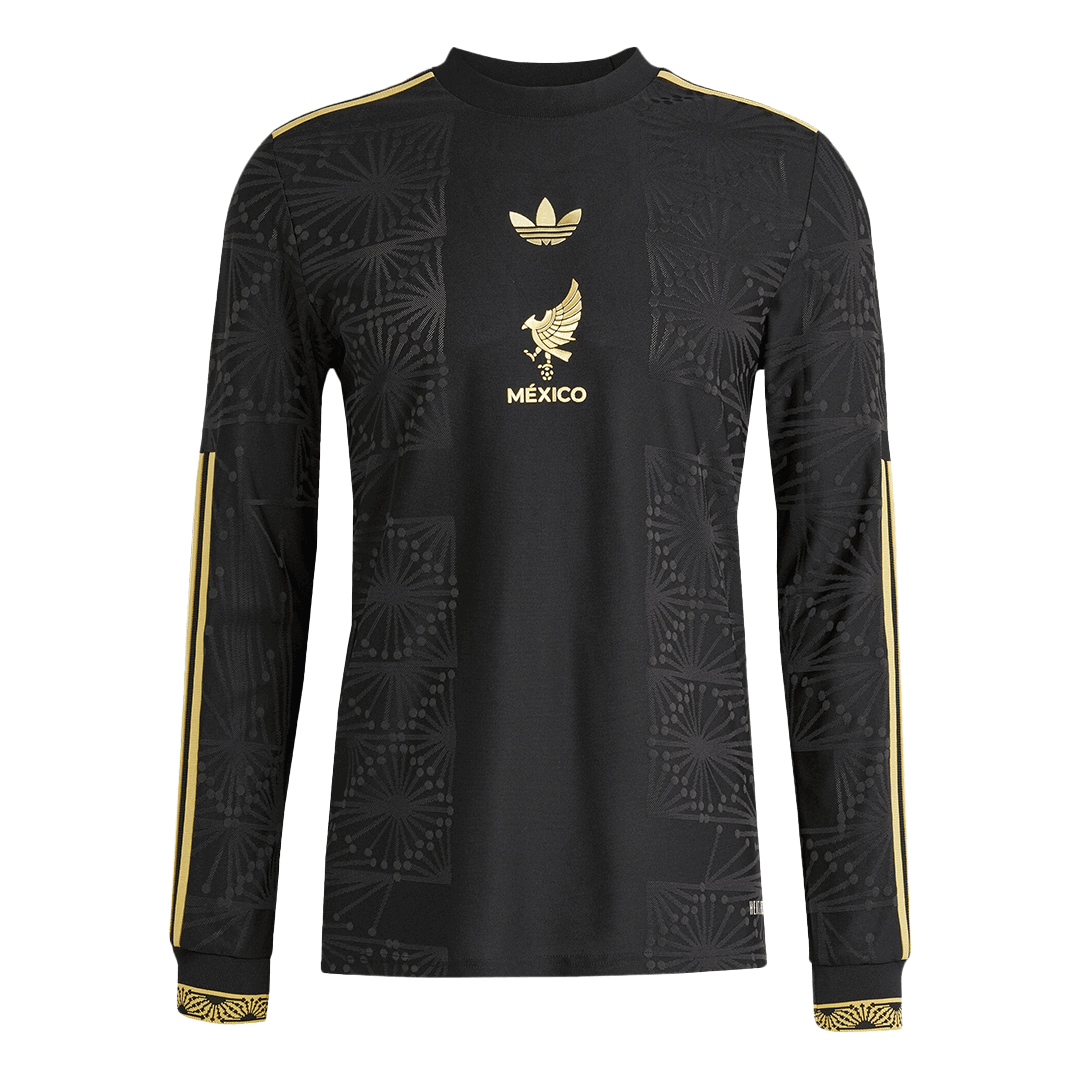 Maillot de football extérieur à manches longues, troisième choix, authentique, Mexique 2025 - Gold Cup
