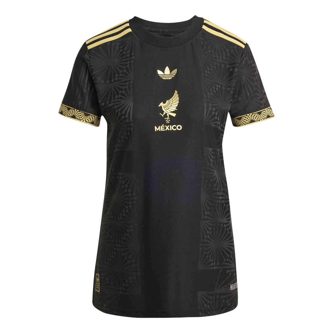 Women's Mexico Gold Soccer Jersey 2025 Black