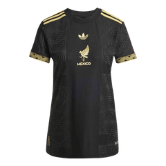 Women's Mexico Gold Soccer Jersey 2025 Black