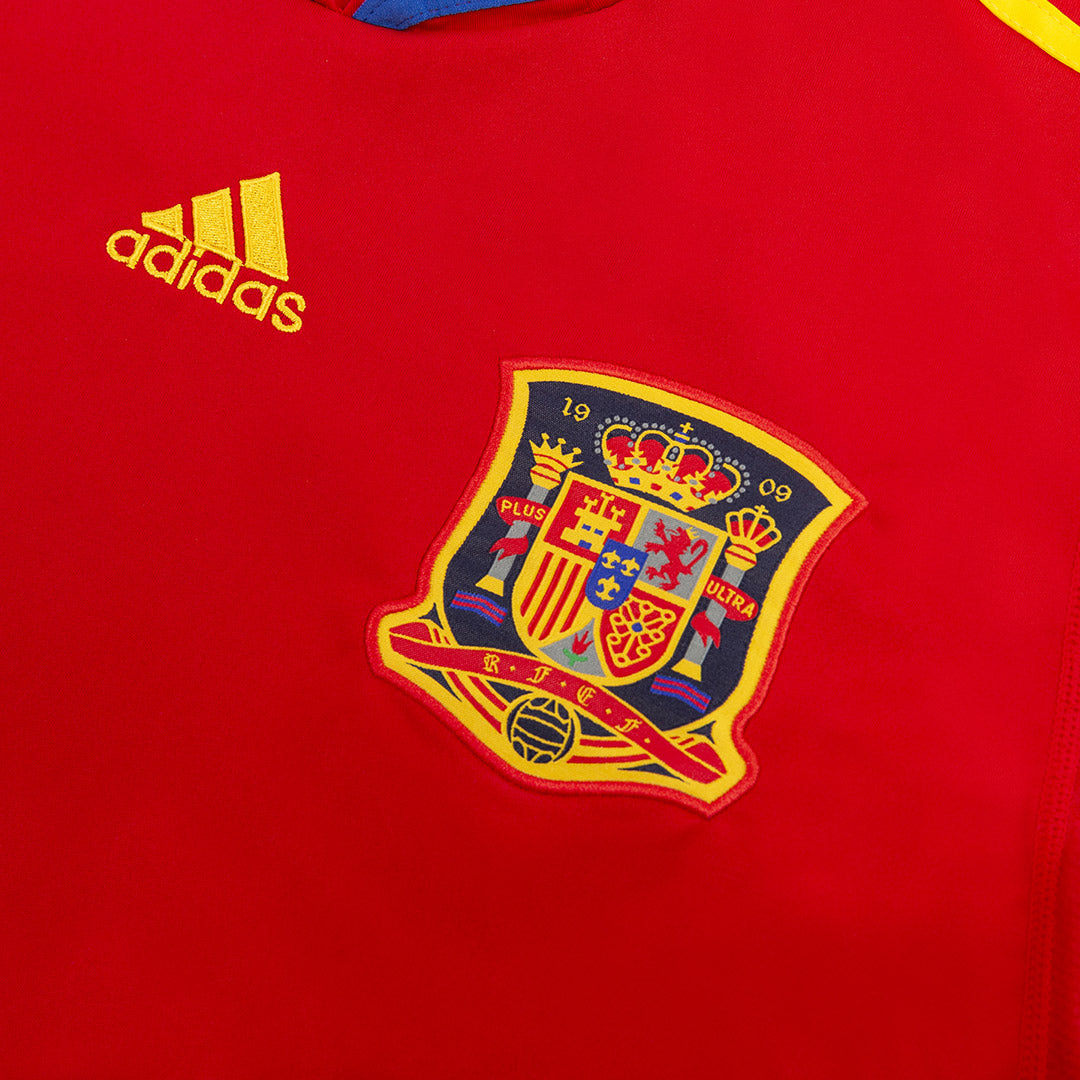 Spain XAVI #8 Home Soccer Jersey Retro 2010