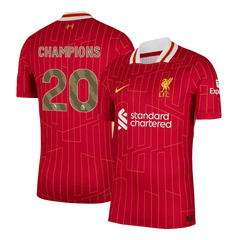 Liverpool CHAMPIONS #20 Home Soccer Jersey Authentic 2024/25