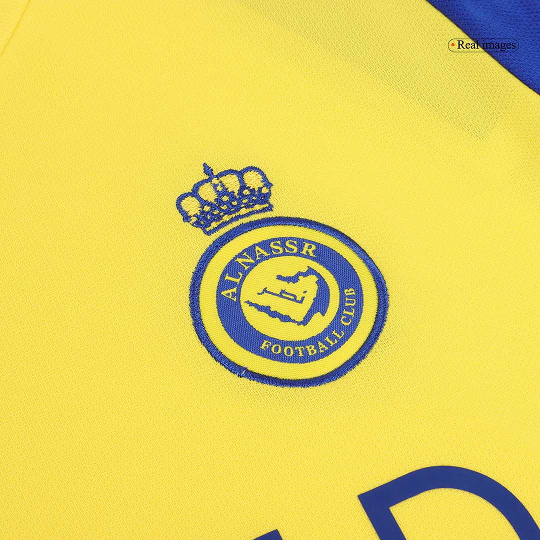 Al Nassr RONALDO #7 Home Soccer Jersey Kit 2024/25 Kids(Jersey+Shorts)