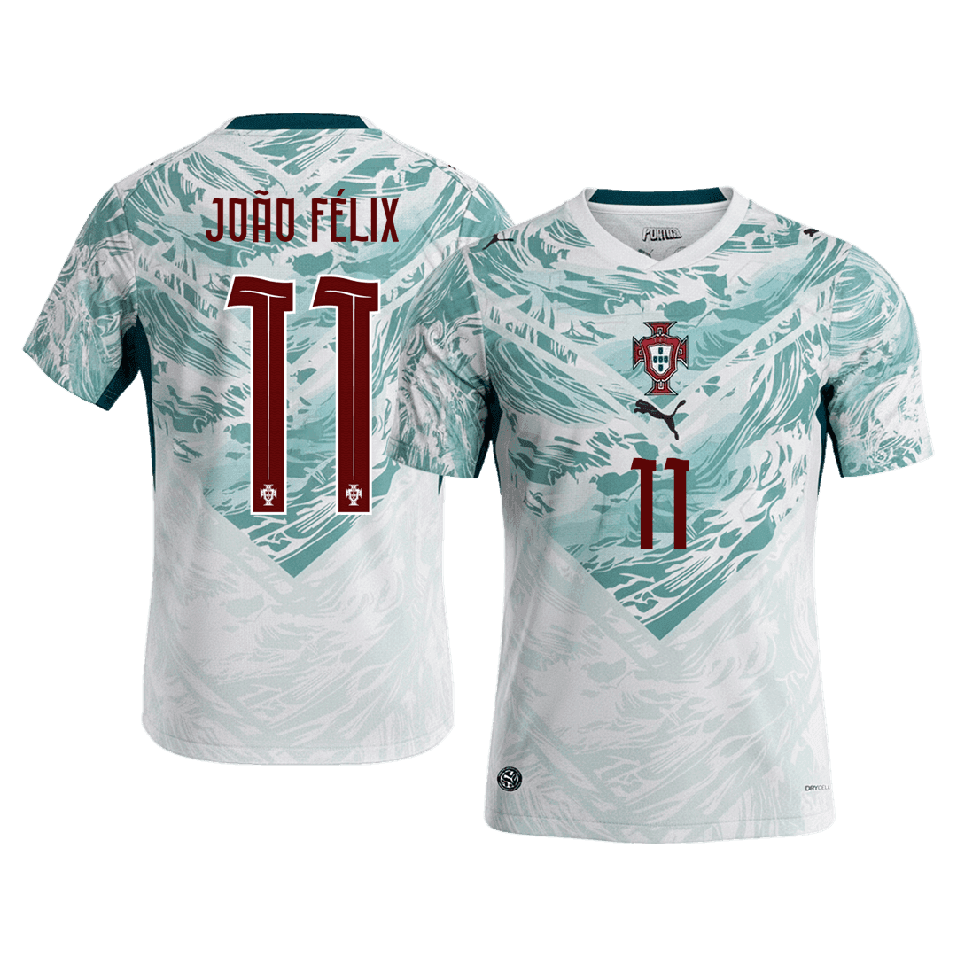 JOÃO FÉLIX #11 Portugal Away Soccer Jersey World Cup 2026 White&Green