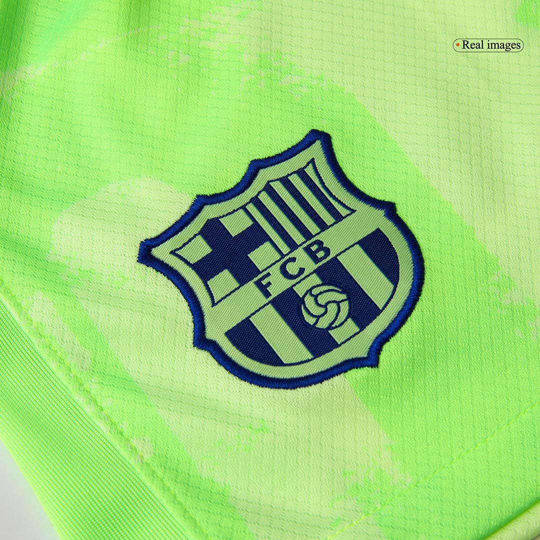 Barcelona Third Away Soccer Jersey Kit 2024/25 (Jersey+Shorts) - (Spotify Logo Without Text)