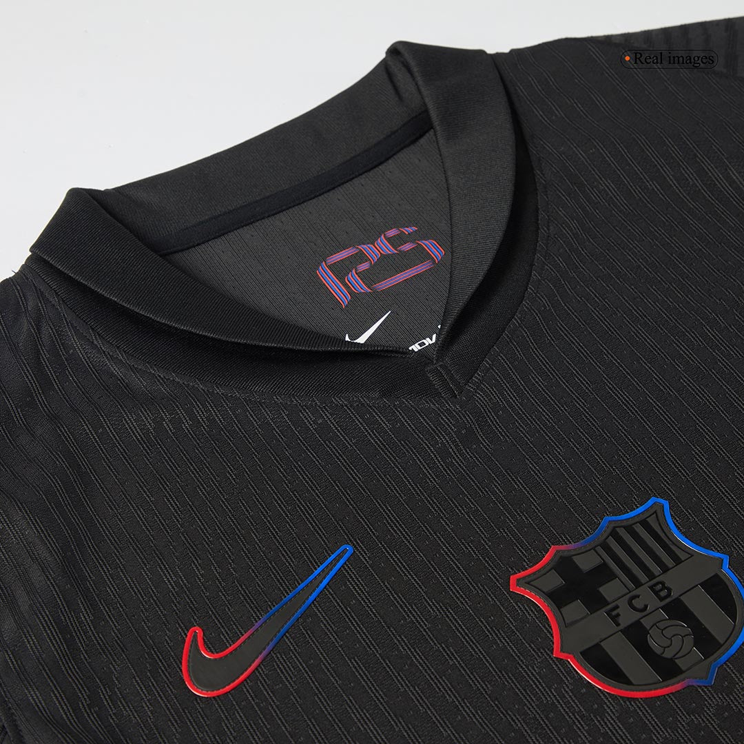 Barcelona RAPHINHA #11 Away Soccer Jersey Authentic 2024/25 - UCL Edition (Spotify Logo Without Text)