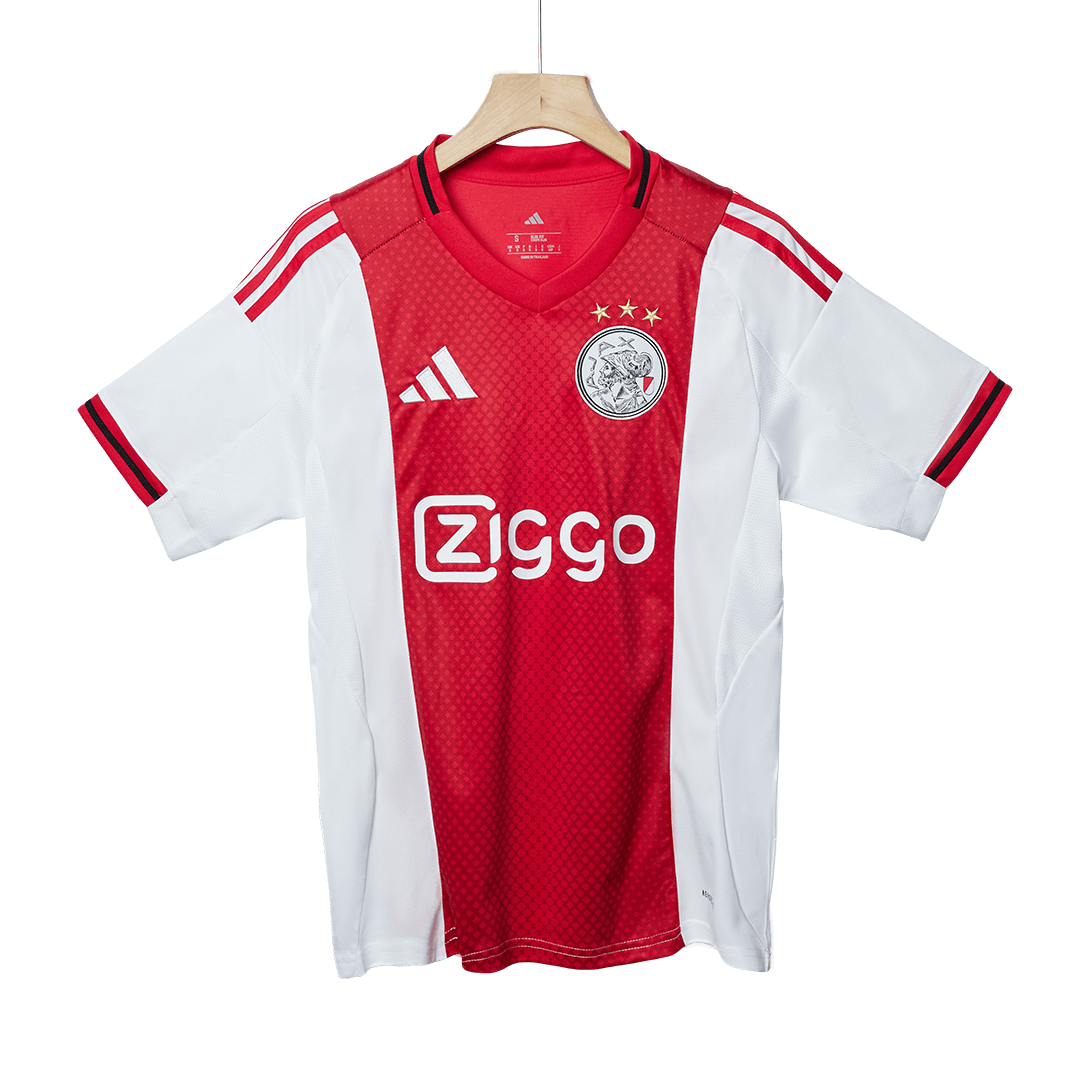 Ajax Home Soccer Jersey 2025/26 Red&White