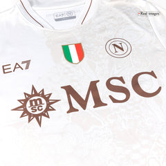 Napoli Away Soccer Jersey Kit(Jersey+Shorts) 2025/26 Sand