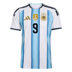 J.ÁLVAREZ #9 Argentina Home Soccer Jersey World Cup 2026 Blue&White
