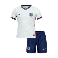 Kid's England Home Soccer Jersey Kit(Jersey+Shorts) World Cup 2026 White