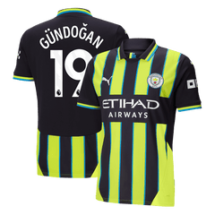 Maillot de football extérieur Manchester City GÜNDOĞAN #19 2024/25