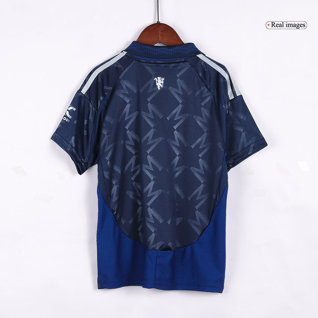 Manchester United Away Jersey Kit 2024/25 Kids(Jersey+Shorts)