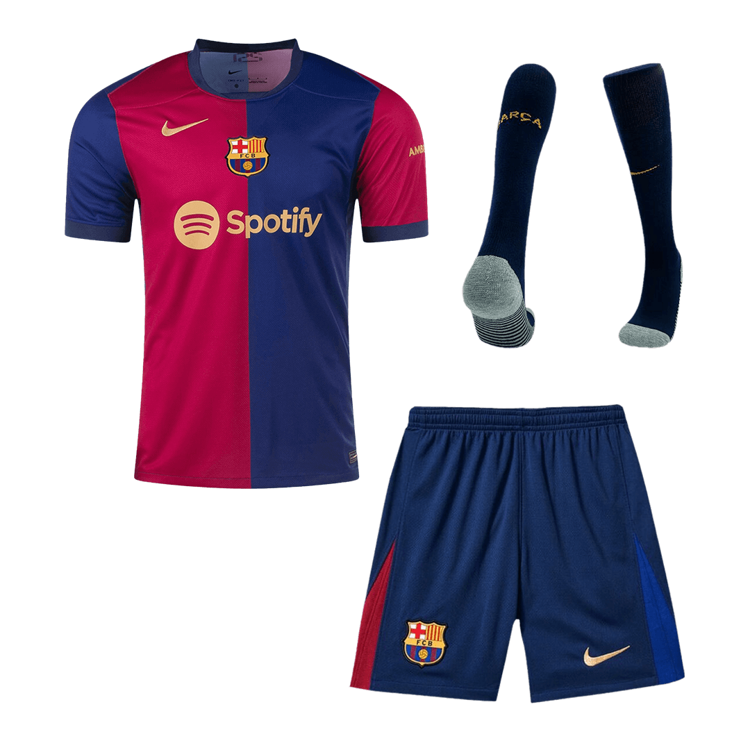 Maillot domicile Barcelone 2024/25 (maillot, short, chaussettes)