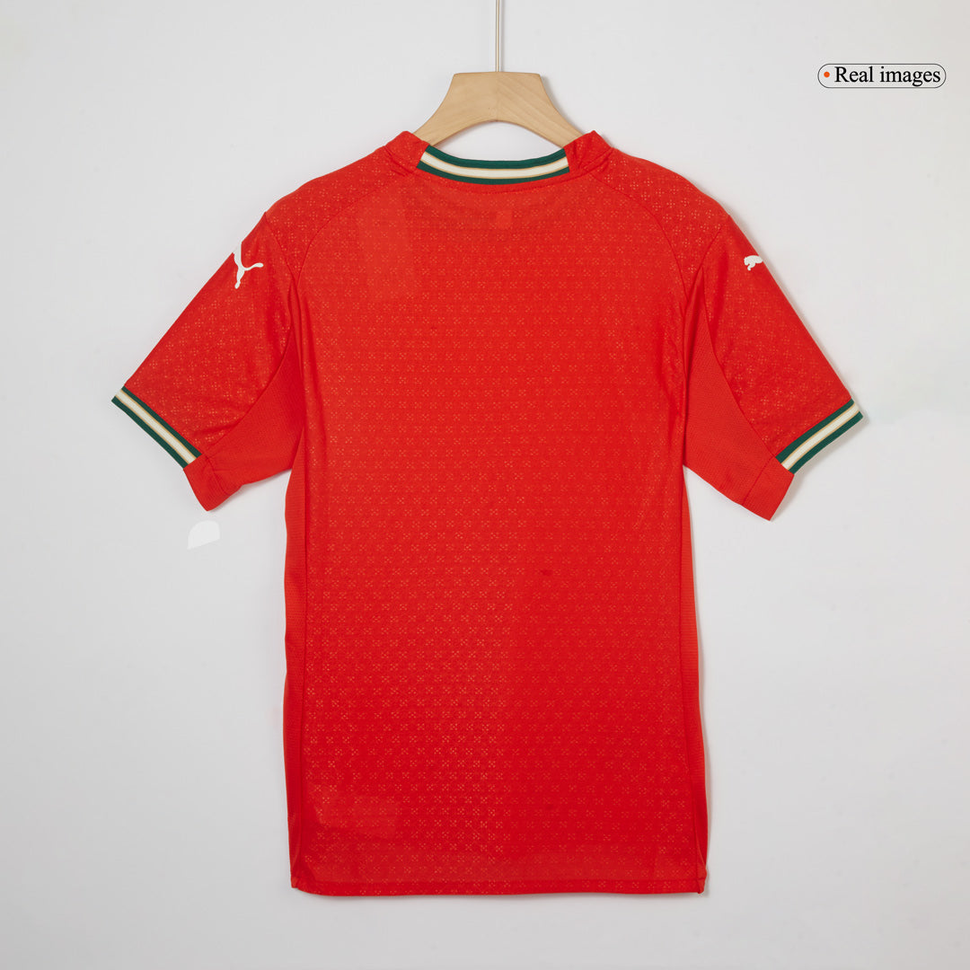 Maillot de football domicile Portugal Ronaldo #7 authentique 2025