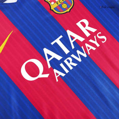MESSI #10 Retro 2016/17 Barcelona Home Soccer Jersey Red&Blue