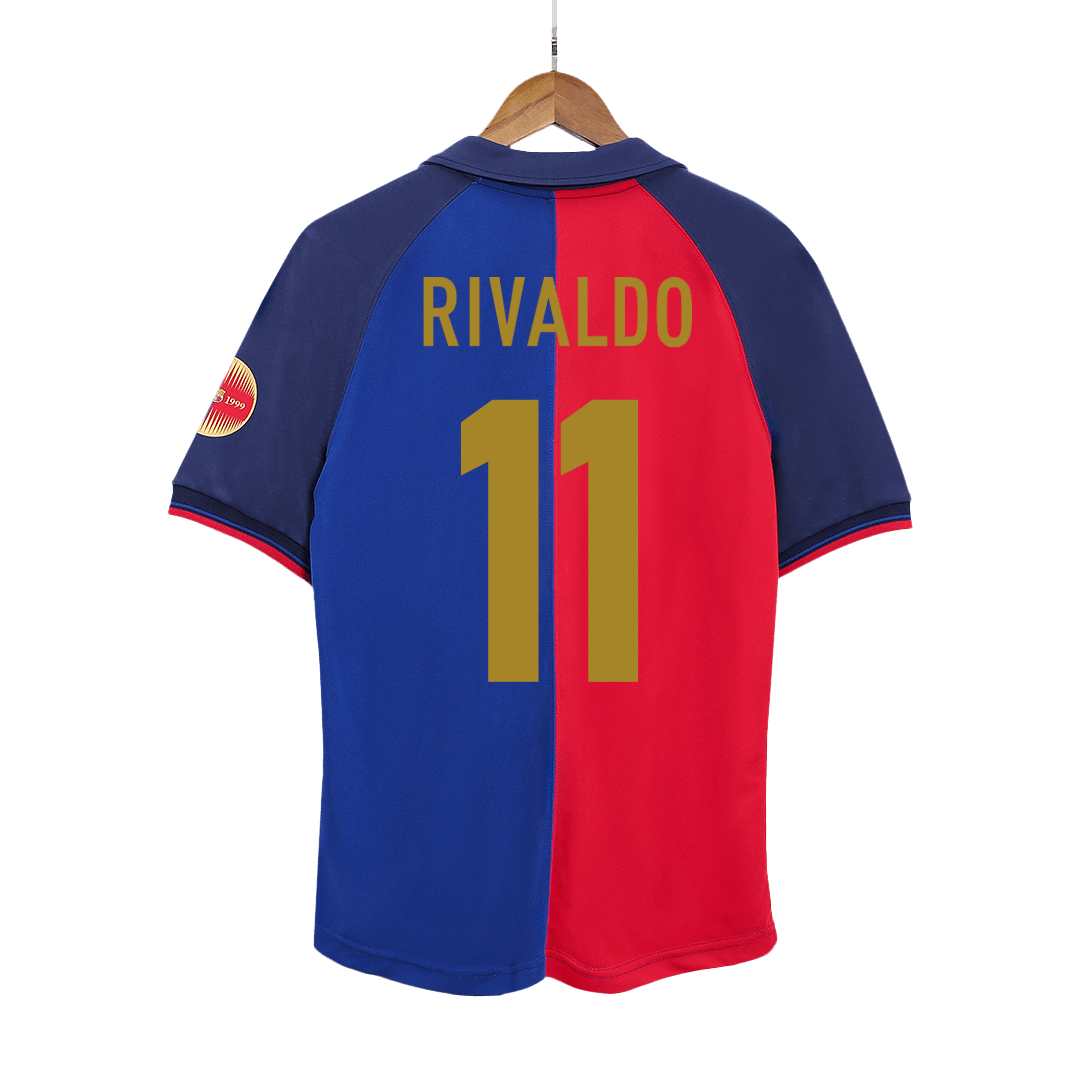 Barcelona RIVALDO #11 Home Soccer Jersey Retro 1999/00 - 100th Anniversary