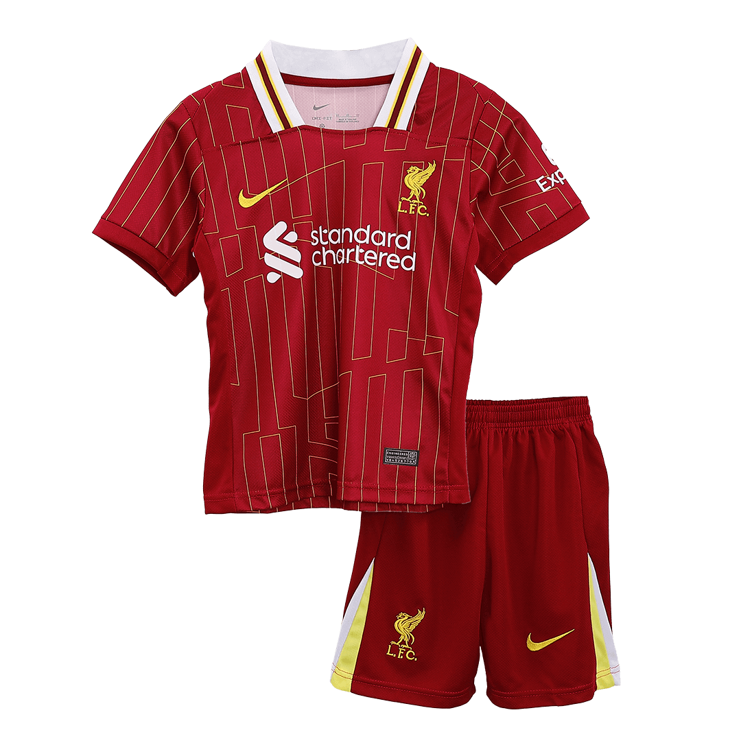 Maillot domicile Liverpool 2024/25 pour enfant (maillot + short)