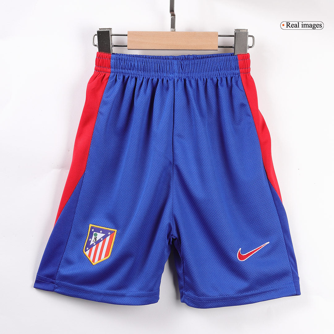Atletico Madrid Home Soccer Jersey Kit 2024/25 Kids(Jersey+Shorts)
