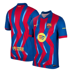 Player Version Barcelona Fourth Soccer Jersey 25/26 Red&Blue