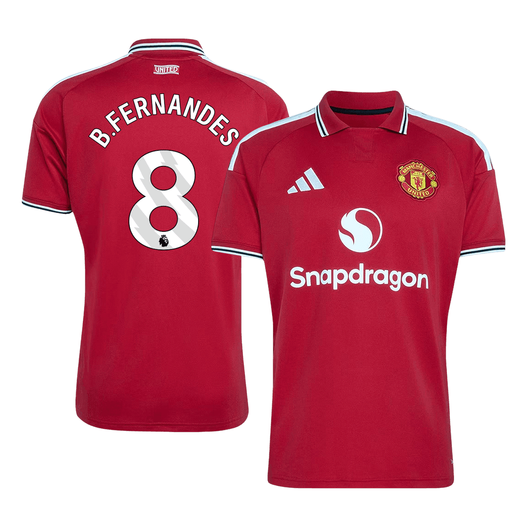 B.FERNANDES #8 Manchester United Home Soccer Jersey 26/27 Red