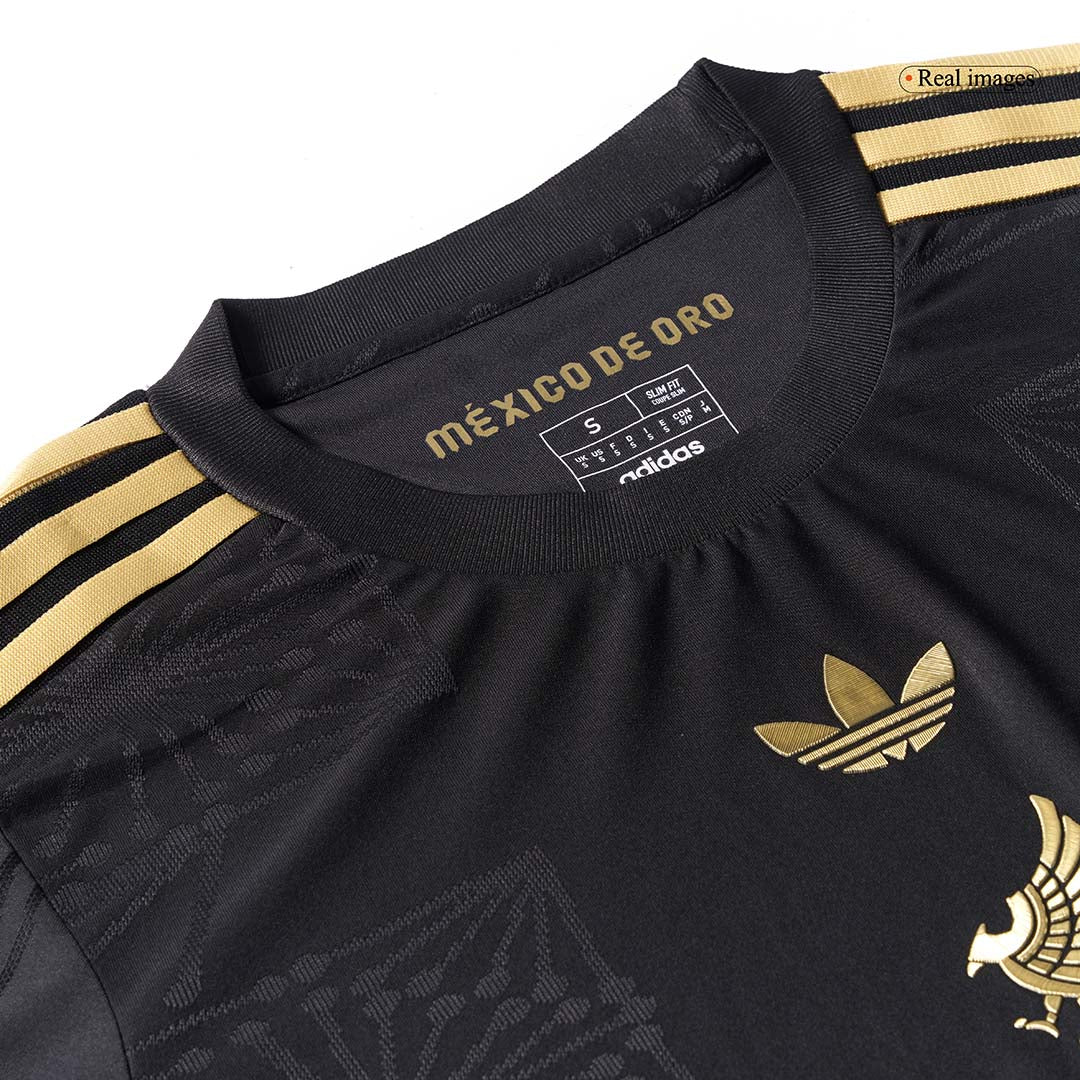 Maillot de football extérieur à manches longues, troisième choix, authentique, Mexique 2025 - Gold Cup