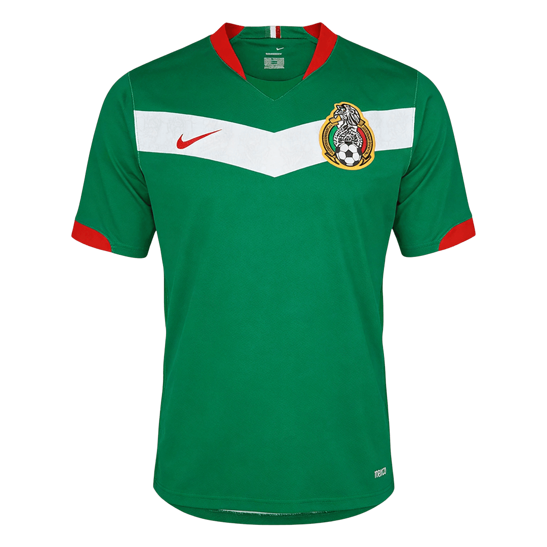 Men Retro Fan Version Mexico Home Soccer Jersey World Cup 2006 Green