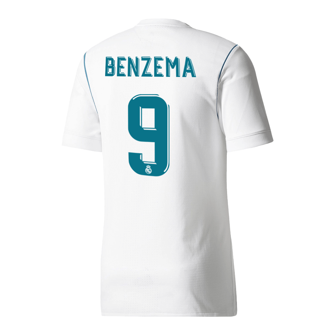 Maillot de football rétro domicile BENZEMA #9 du Real Madrid 2017/18