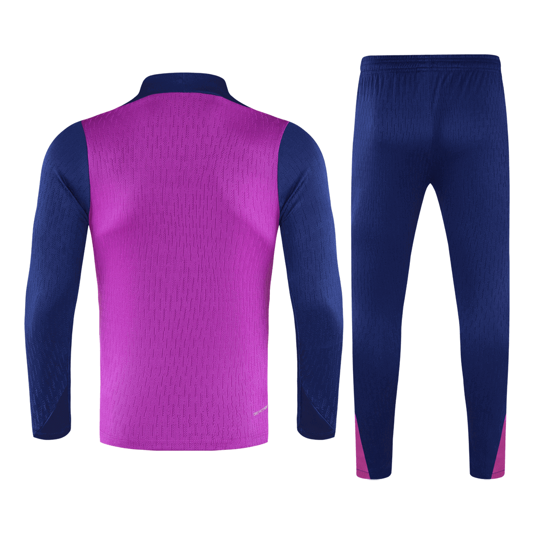 Barcelona Zipper Sweatshirt Kit(Top+Pants) 25/26 Purple