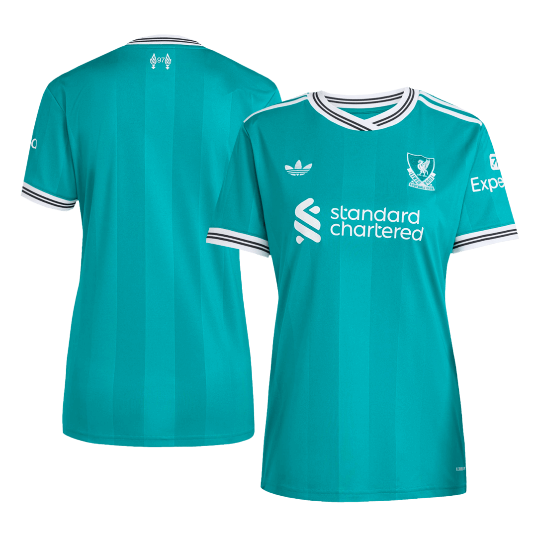 Women's Liverpool Third Away Soccer Jersey 25/26 Green