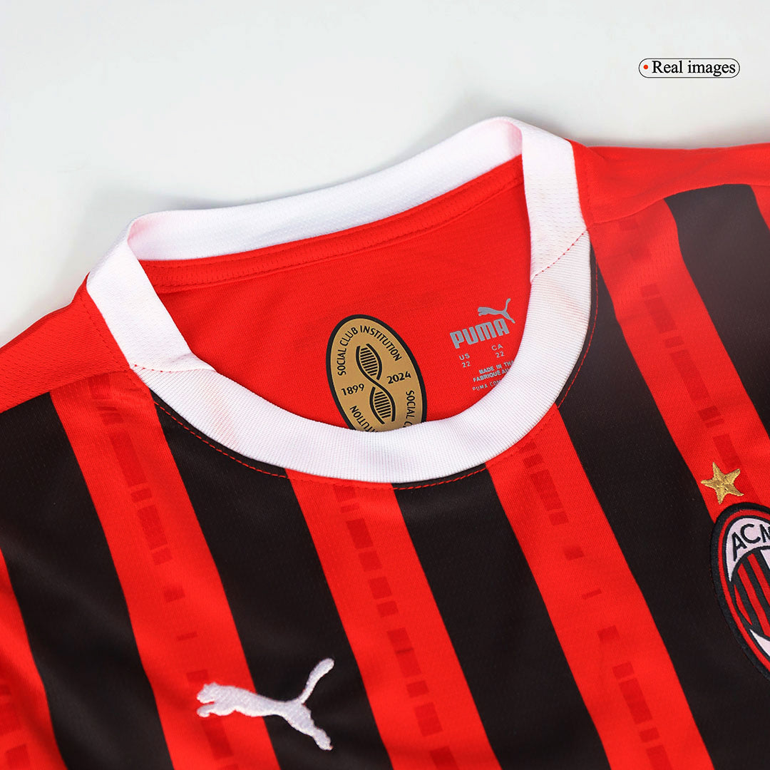 AC Milan Home Jersey Kit 2024/25 Kids(Jersey+Shorts)