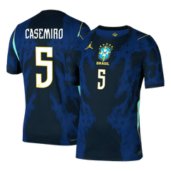 CASEMIRO #5 Player Version Brazil Away Soccer Jersey World Cup 2026 Navy