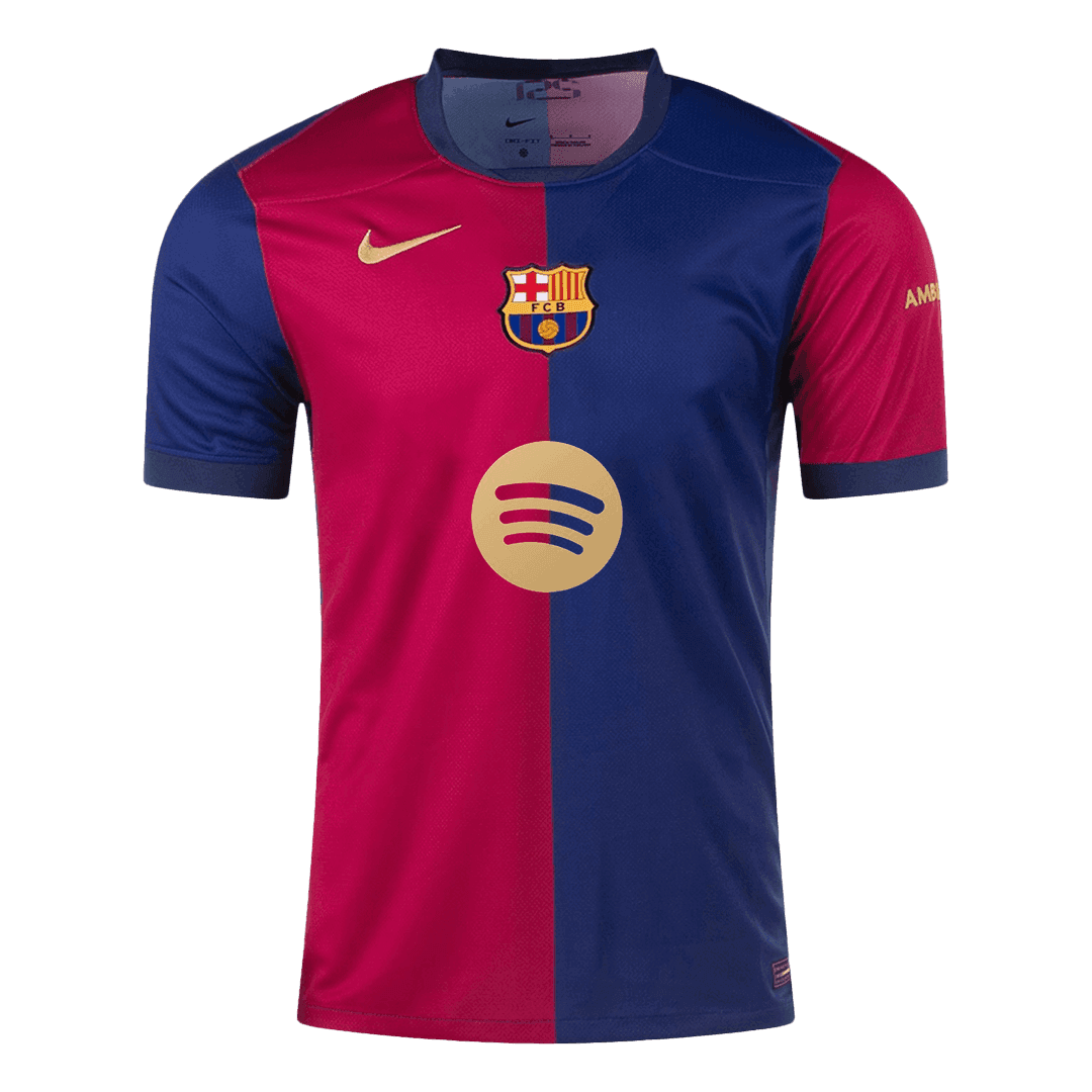 Barcelona RAPHINHA #11 Home Soccer Jersey 2024/25 - UCL Edition(Spotify Logo Without Text)
