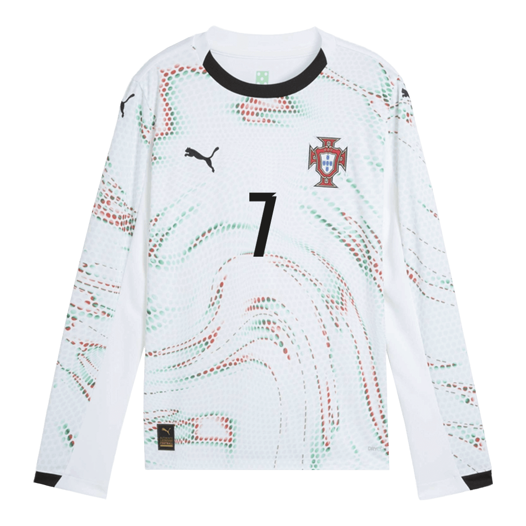 Maillot de football extérieur Portugal Ronaldo #7 2025