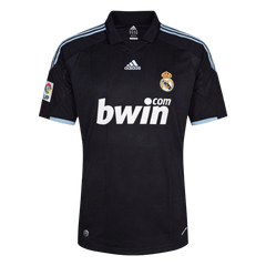 Men Retro Fan Version 09/10 Real Mardid Away Soccer Jersey Black