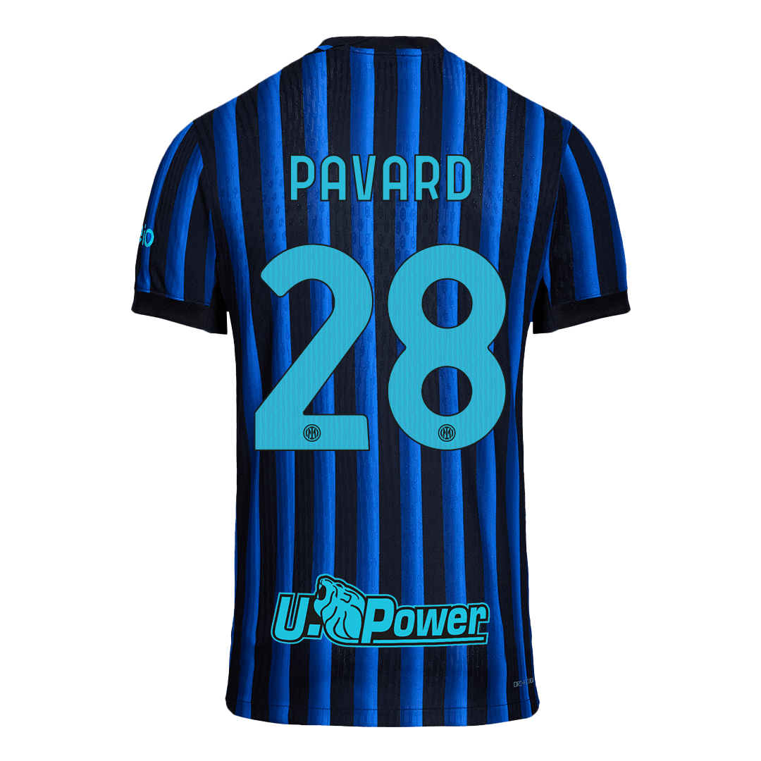 PAVARD #28 Authentic Inter Milan Home Soccer Jersey 2025/26 Blue&Black