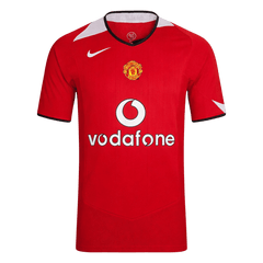 Men Retro Fan Version Manchester United Home Soccer Jersey 2004/06 Red