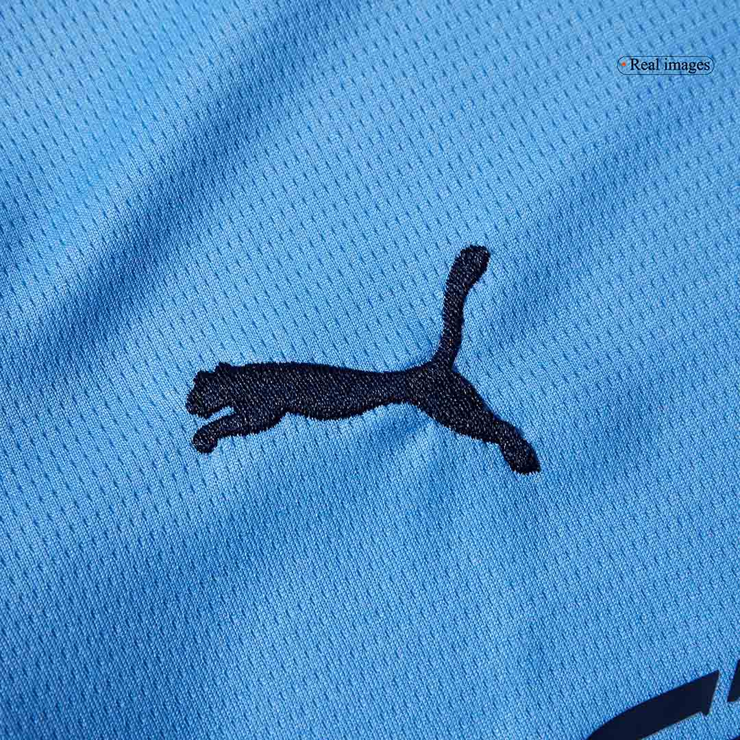 Kid's Manchester City Home Soccer Jersey Kit(Jersey+Shorts) 2025/26 Blue