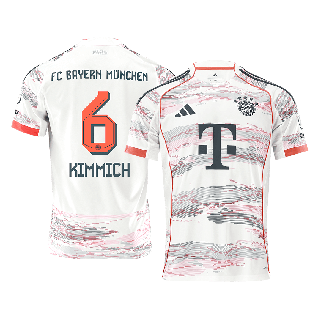 KIMMICH #6 Bayern Munich Away Soccer Jersey 2025/26 White