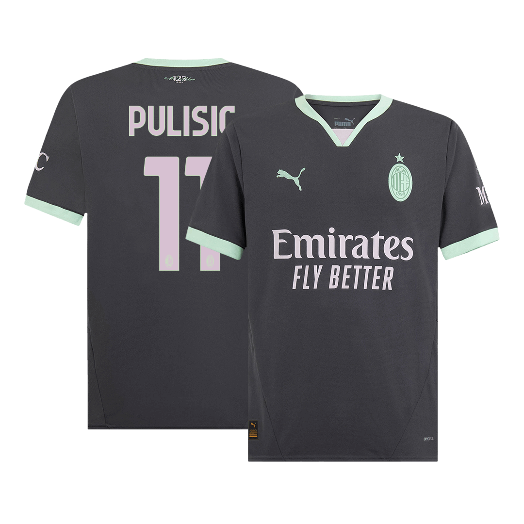 AC Milan PULISIC #11 Third Away Soccer Jersey 2024/25