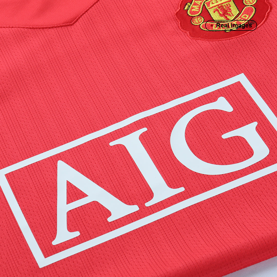 Manchester United RONALDO #7 Home Jersey Retro 2007/08