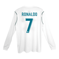 Maillot domicile rétro Ronaldo #7 du Real Madrid 2017/18 - Manches longues 