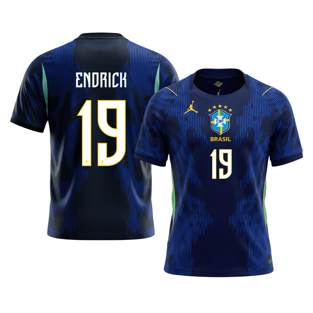 ENDRICK #19 Brazil Away Soccer Jersey World Cup 2026 Navy