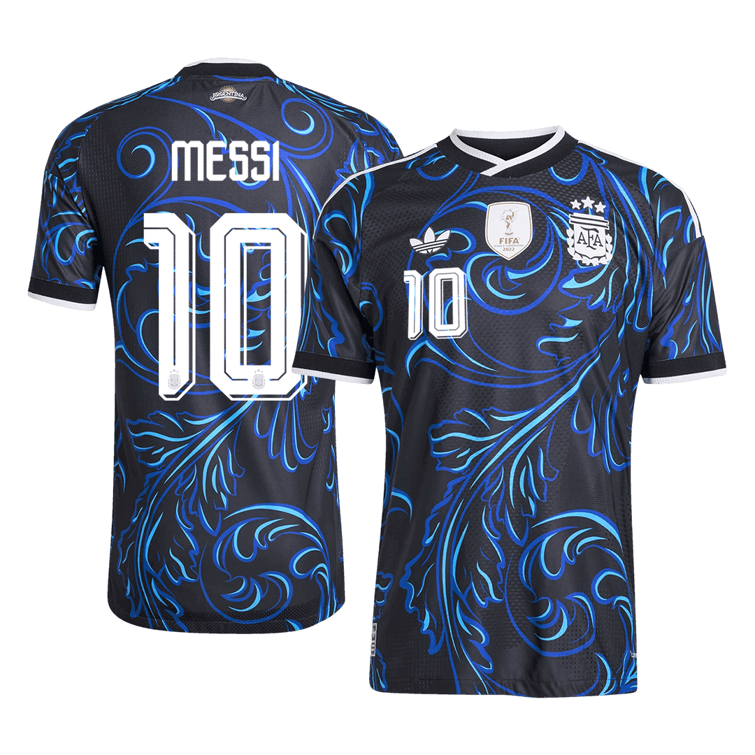 MESSI #10 Player Version Argentina Away Soccer Jersey World Cup 2026 Black