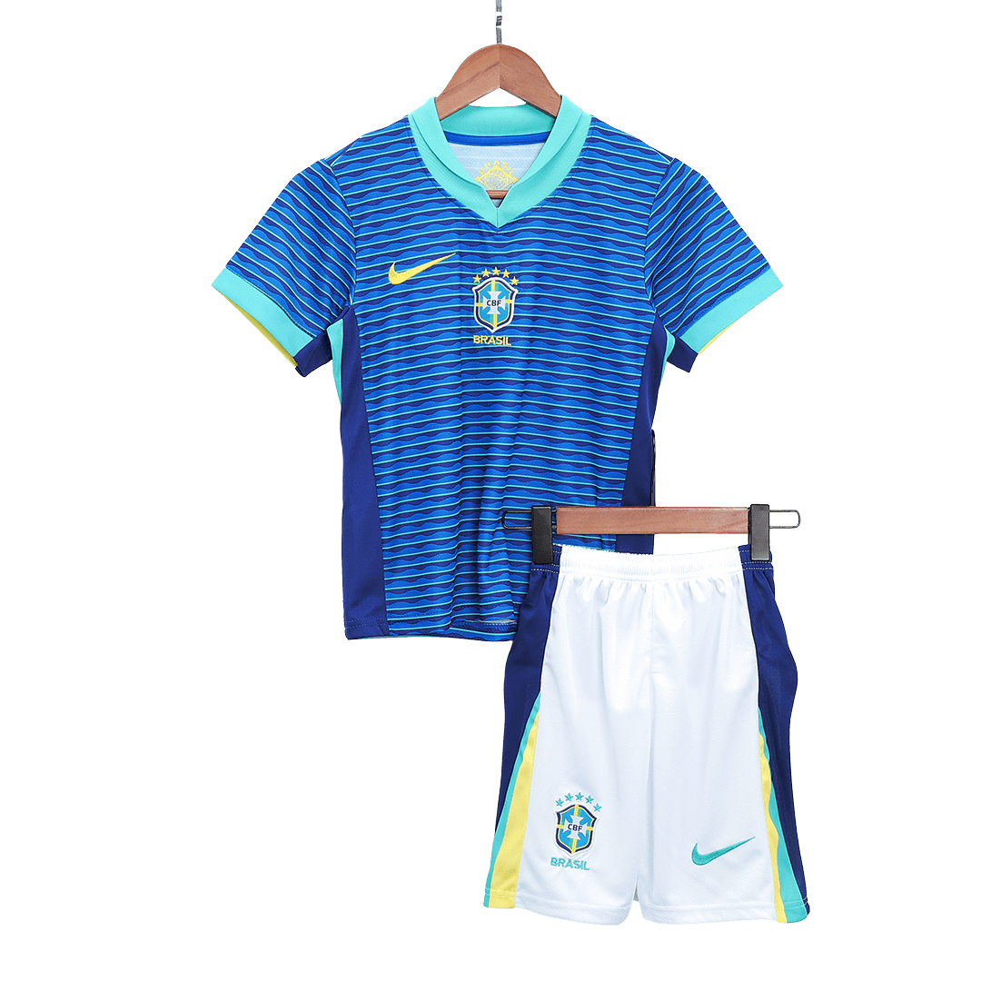 Maillot extérieur Brésil Copa America 2024 pour enfant (maillot, short, chaussettes)