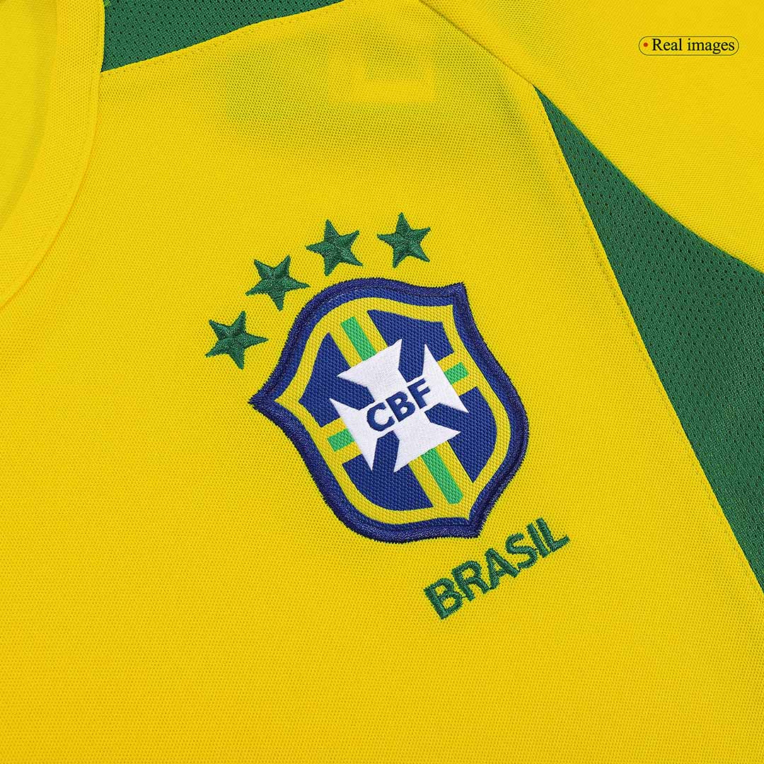 Brazil RONALDINHO #11 Home Soccer Jersey Retro 2002/03