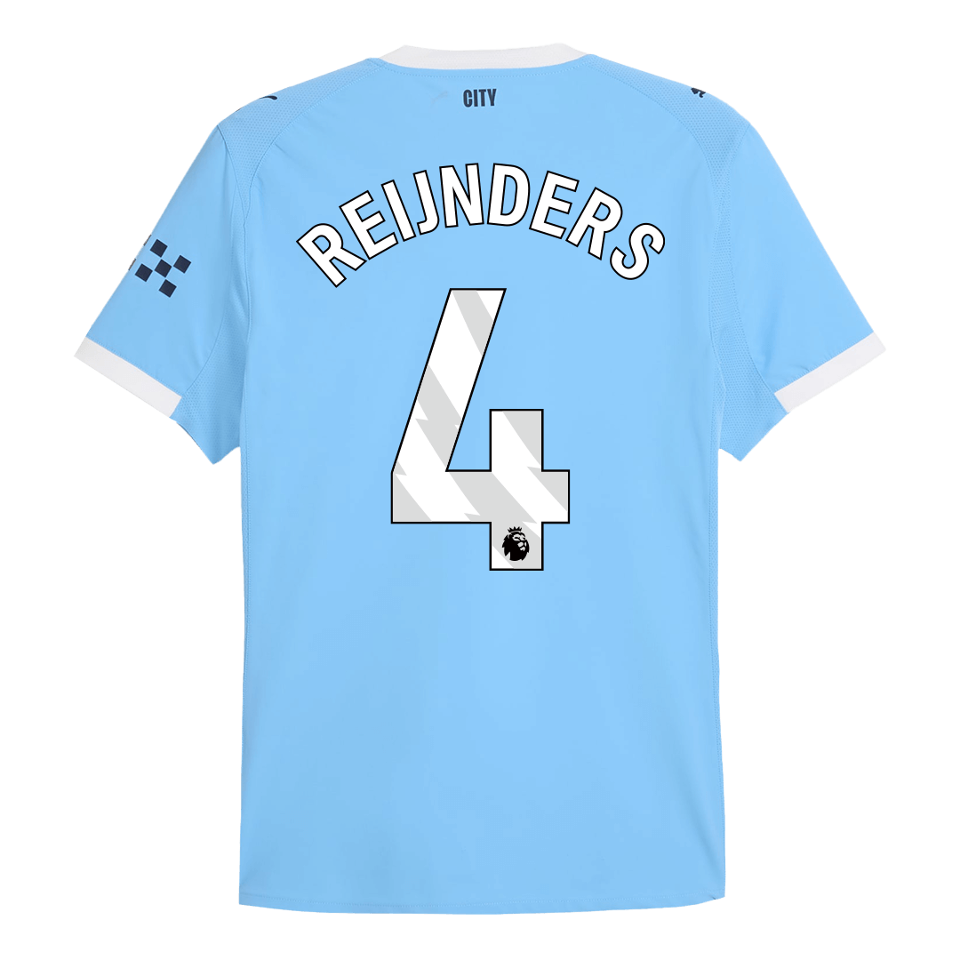 REIJNDERS #4 Authentic Manchester City Home Soccer Jersey 2025/26 Blue